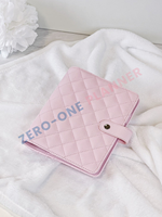Vente en gros de classeur à anneaux en cuir PU noir avec enveloppes et argent Portefeuille personnalisé galet A4 A5 A6 A7
