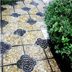 Spiaggia messicana di colore nero lucidato paesaggistica ciottoli di fiume per il percorso del giardino - Product Image 5