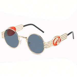 Gafas de Sol Redondas de Metal Estilo Steampunk, Vintage, Punk, para Hombre y Mujer, Protección UV400, Gran Venta 2021 - Product Image 4