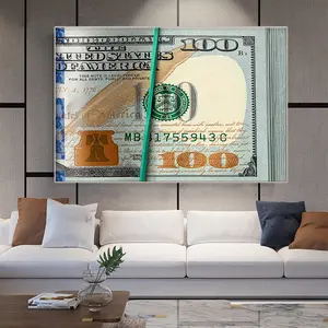 डॉलर बिल नकद अमेरिकी मुद्रा पैसे पोस्टर प्रेरणादायक तस्वीर कैनवस HD के प्रिंट पेंटिंग आधुनिक घर सजावट दीवार कला सजावट