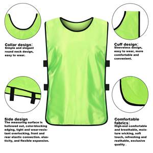 Maillot d'entraînement de football universel anti-boulochage à séchage rapide, gilet de sport pour équipe de football, uniforme de sportswear - Product Image 4