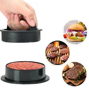 हैमबर्गर मीट प्रेस मेकर गोल आकार नॉन-स्टिक स्टफ्ड बर्गर पैटीज़ बीफ ग्रिल पाई प्रेस मोल्ड मेकर रसोई सहायक उपकरण