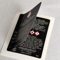 Étiquettes adhésives imperméables en vinyle pour cosmétiques, impression CMYK brillante, étiquettes personnalisées pour bouteilles à usage chimique