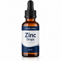 Gouttes liquides de zinc ionique haute puissance, booster immunitaire, complément de zinc, puissant antioxydant naturel, complément de soutien immunitaire, OEM