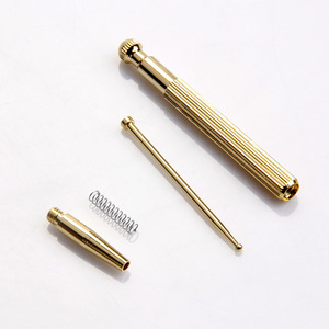 Sonda de latón ZK para acupuntura auricular, varilla de masaje de cobre ajustable para uso doméstico - Product Image 1