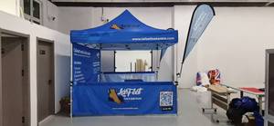 Gazebo Luar Ruangan Aluminium Oxford Lapis Ganda yang Dapat Disesuaikan 3x3 10x10, Tenda Pameran Dagang untuk Iklan dan Acara Olahraga - Product Image 3