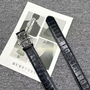 Neue hochwertige PU Ledergürtel Trendy Krokodil Muster Kreuz Retro Vintage Casual Fashion Männer Großhandel Stock Unisex Geschenk - Product Image 4