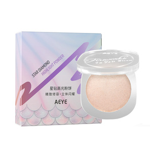 Poudre illuminatrice Aeye 6g, maquillage naturel chatoyant pour le visage, contouring, Starlight White Rose Pink Champagne Gold - Product Image 3