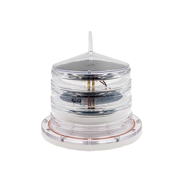 White Color Light Source and Base Solar Led Beacon Indicate Light Marine Boat Light Yacht Lantern