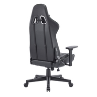 Fauteuil Gamer Ergonomique de Course Personnalisé en Gros, Chaise de Bureau PC Noire avec Appui-tête
