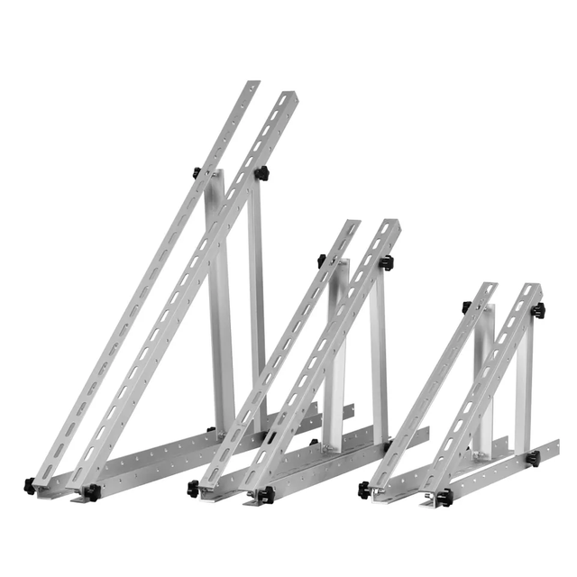 Factory Wholesales Cheap Adjustable Triangular Solar Panel Support Balcony Wall Flat Roof Mounts Aluminum Bracket Kit in Stock