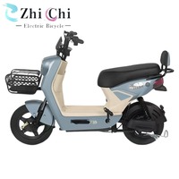 Vélo électrique à assistance au pédalage pour femmes, 48V 500W |   Moteur sans balais à 3 vitesses, autonomie de 31 à 60 km, cadre en acier au carbone, freins à tambour, léger
