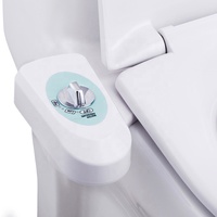 Bidé Manual Ajustable de 2 Chorros, Ecológico, de Plástico, Diseño Moderno, Rociador Portátil para Baño con Fácil Instalación DIY