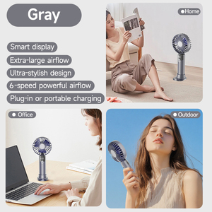 Ventilateur portable mini USB rechargeable en promotion, personnalisable ODM/OEM, à piles, avec affichage LED - Product Image 1