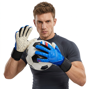 Gants de gardien de but professionnels Qiqiang en cuir de haute qualité, antidérapants, avec sangle de poignet réglable, confortables pour la compétition - Product Image 5