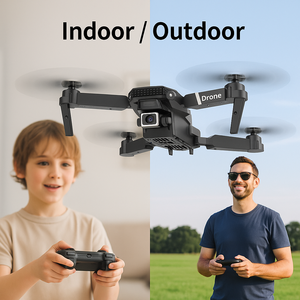 E88 Pro Gấp Drone Máy Ảnh Kép <span class=keywords><strong>Mini</strong></span> Drone Cho Trẻ Em Người Mới Bắt Đầu Quadcopter Đồ Chơi Kinder <span class=keywords><strong>Mini</strong></span> Drohne Spielzeug Drohne Geschenk RC - Product Image 3