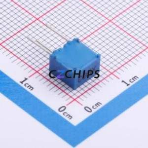 ตัวต้านทาน/โพเทนชิโอมิเตอร์แบบปรับได้สำหรับ3362X-1-503ผ่านชิ้นส่วนรู (THT)-3P, ตัวต้านทาน7x6.8มม. 50Kohm 10% 500 250mw ppm/℃ - Product Image 2