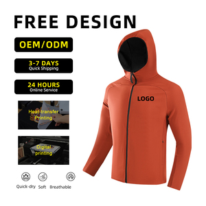 2025 Men's High Quality <strong>Winter</strong> <strong>Jackets</strong> Custom Logo Zipper Hoodie Rain Windbreaker Waterproof Solid Pattern <strong>Running</strong> <strong>Jacket</strong> - Product Image 5