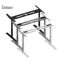 Cadre de bureau réglable en hauteur à double moteur intelligent de luxe, ergonomique, extensible, pour position assise et debout, OEM ODM