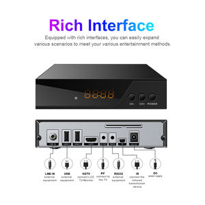 Ricevitore DVB-S2 H265 con Scatola in Metallo, Set-Top Box <span class=keywords><strong>FTA</strong></span> HD <span class=keywords><strong>TV</strong></span> Digitale GX6605H, Supporto USB Wi-Fi/LAN Dongle, Compatibile con Schede Conax Irdeto - Product Image 5