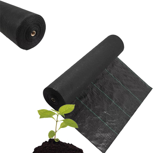แผ่นคลุมดินกันวัชพืชพลาสติกสีดำ ผ้าคลุมดินสำหรับจัดสวน ป้องกันวัชพืช - Product Image 1