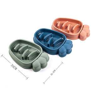 Vente en gros de bol pour chien en forme de poisson personnalisé mangeoire lente bol pour chien en plastique anti-avale mangeoire lente - Product Image 3