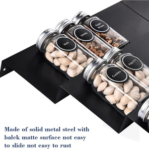 Extendable <b>Spice</b> <b>Jar</b> Storage <b>Rack</b> Rectangular Black 3 Floors Desktop Drawer Organizer <b>For</b> Kitchen <b>Spices</b> - Product Image 4