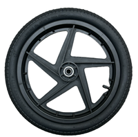 Roues à rayons pneumatiques 16x2.125 pour chariot de vélo, remorque de marchandises, poussette, neuves, pour restaurant, avec rayons en plastique et caoutchouc, directement de l'usine