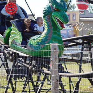 Llamativo pequeño montaña rusa de alta velocidad Dragon Train Rides <span class=keywords><strong>barato</strong></span> posavasos 5 Cart venta - Product Image 2