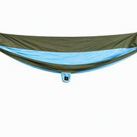 Tragbare Outdoor-Camping-Hängematte aus Nylongewebe Flache Fallschirm-Camping-Hängematte