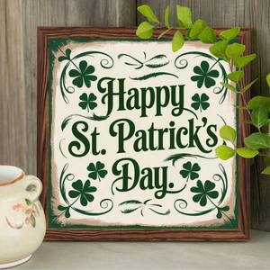 Marco <span class=keywords><strong>de</strong></span> Fotos <span class=keywords><strong>de</strong></span> Madera con Diseño <span class=keywords><strong>de</strong></span> Trébol Verde para el Día <span class=keywords><strong>de</strong></span> <span class=keywords><strong>San</strong></span> <span class=keywords><strong>Patricio</strong></span>, Accesorios <span class=keywords><strong>de</strong></span> Fotografía para Decoración del Día <span class=keywords><strong>de</strong></span> <span class=keywords><strong>San</strong></span> <span class=keywords><strong>Patricio</strong></span> - Product Image 1