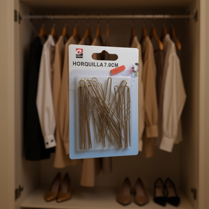 Pince à cheveux métallique de 7 cm, type épinglette, pour fixer les vêtements, épingles tendance pour l'organisation - Product Image 3