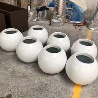 Grands pots à fleurs en fibre de verre de style moderne, adaptés à un usage domestique et aux centres commerciaux de pépinières, peuvent être peints