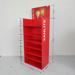 Chevron-Karton-Bodenständer, stapelbar, mit Haken, <span class=keywords><strong>PDQ</strong></span>-Displaybox - Product Image 2