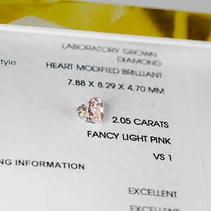 ホットセール中のラボグロウンダイヤモンド ピンクハートカットカラー VS クラリティ ラボグロウンダイヤモンド <span class=keywords><strong>CVD</strong></span> ジュエリー製作用 - Product Image 4