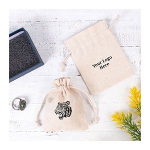 Custom Jewelry Package Pouch with Logo Printed Personalized Dust Bag <b>Gift</b> <b>Wrap</b> <b>Wedding</b> Favor Bag - Product Image 5