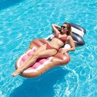 Colchón inflable personalizado de fábrica ISO9001 para perros, piscina, balsa y playa, flotador, parque acuático, diversión para niños y adultos para uso escolar