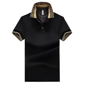 独自のブランドのポロシャツをカスタムデザインメンズテリレンコットンフィット男性用半袖シャツゴルフメンズTシャツ服