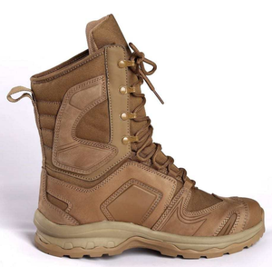 SFB15 707 Tactical <b>Boot</b> Men Waterproof Outdoor <b>Hiking</b> <b>Boot</b> Brown High Top All Seasons Leather Construction - Product Image 1