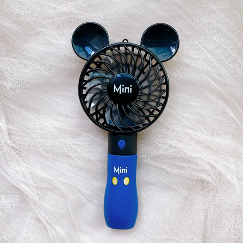 Usb handheld mini fan creative desktop with base lithium battery rechargeable student portable fan