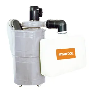 MYAITOOL-colector de polvo para máquina de carpintería, recolector de bolsas con motor 2HP, 5 micras, filtro de bolsa de 24 galones