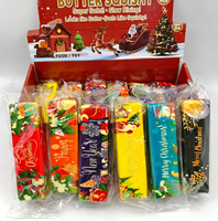 Jouet Squishy Bâton de Beurre de Noël Elonna 4cm Super Doux à Remontée Lente Anti-Stress Sensoriel pour Filles et Garçons