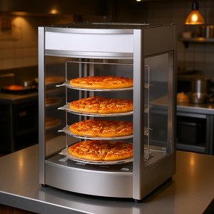 Calentador de pizza eléctrico comercial de 4 niveles y 14 pulgadas, equipo de calentamiento y almacenamiento para uso en restaurantes - Product Image 2