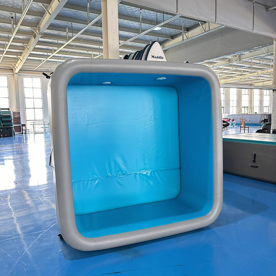 Simple Rectangle Pools Rectangle Drop Stitch Inflatable Swimming Pool 22m 32m Thick DWF PVC ...
