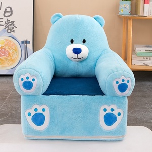 Nouveau-né chaise assis siège enfants universel canapé lapin fourrure dessin animé pli enfants canapé en peluche mignon Animal en forme de peluche - Product Image 4