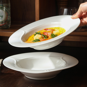 Assiette à salade de légumes en porcelaine de secours minimaliste de style européen - Product Image 1