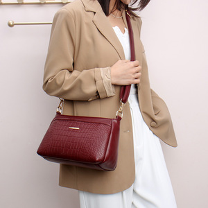 Women Branded Trend Hand Bag Female Causal Shoulder Handbags Embroidery Thread <b>Small</b> PU Leather Crossbody Bags - Product Image 4