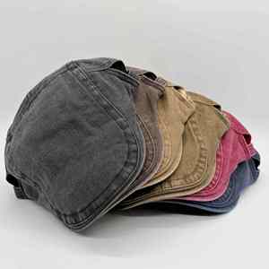 Cotton Washing Men Women Berets Hunting Newsboy Cap Washed Beret <b>Hat</b> Flat <b>Hats</b> <b>for</b> Cabbie Driving - Product Image 2