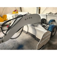 Nouveau niveleur laser agricole Runtu avec système de pompe hydraulique GPS, grattoir télescopique en acier robuste 2-3M, simple à assembler sur tracteur
