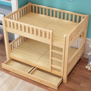 Letti a Castello per Camera da Letto con Struttura in Legno Massello Tectonic e Ringhiera Orizzontale per Unità di Dormitorio Funzionale a Due Piani per Scuole - Product Image 3